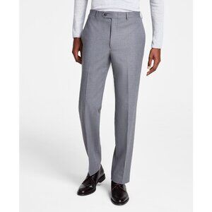 Michael Kors Men's Classic Fit Fall Pattern Pants Light Grey 33x32 B4HP